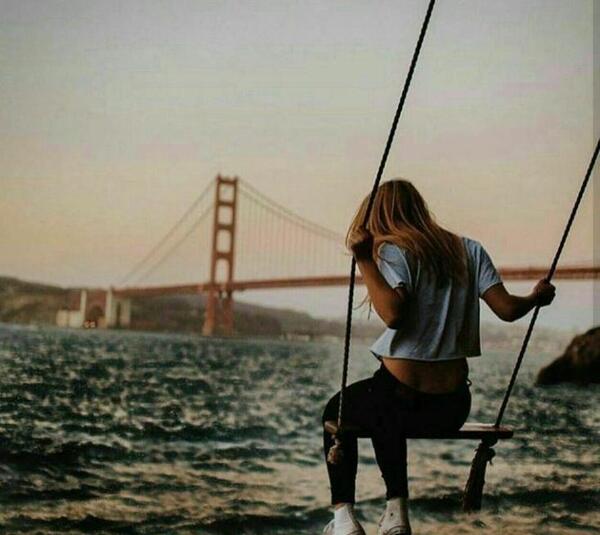 عکس پروفایل دخترونه روی تاب