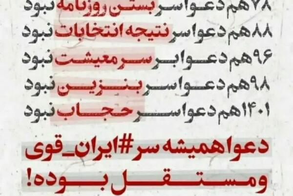 عکس نوشته ایران قوی