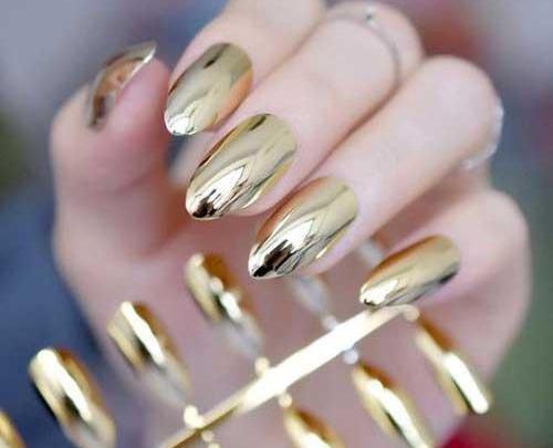 عکس مدل ناخن آینه ای