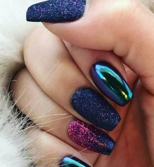 عکس مدل ناخن آینه ای