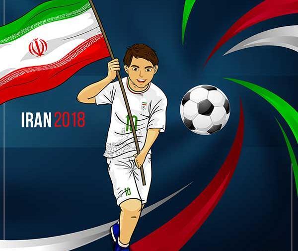 عکس پرچم ایران تیم ملی