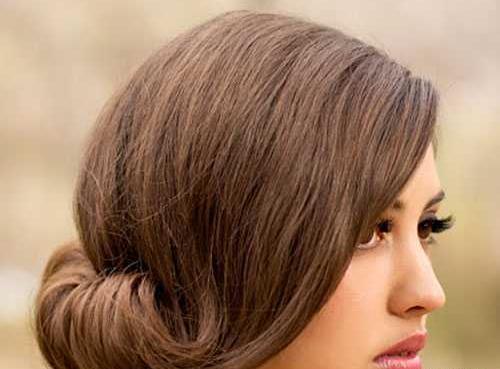 عکس شینیون مو خیلی کوتاه