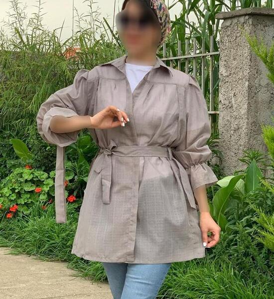 عکس پالتو یقه شکاری