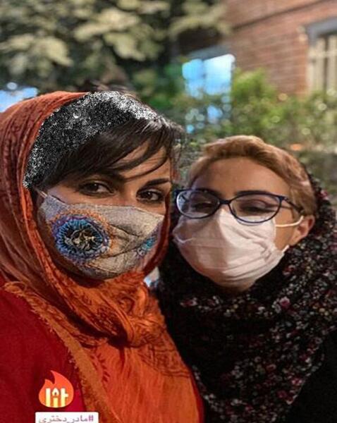 عکس شیوا ابراهیمی و دخترش نفس