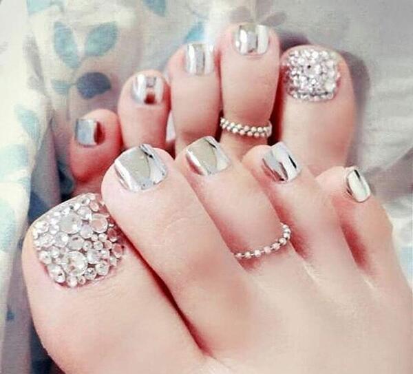 عکس مدل کاشت ناخن پا