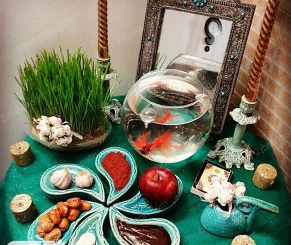 عکس ایده هایی برای سفره هفت سین 1400