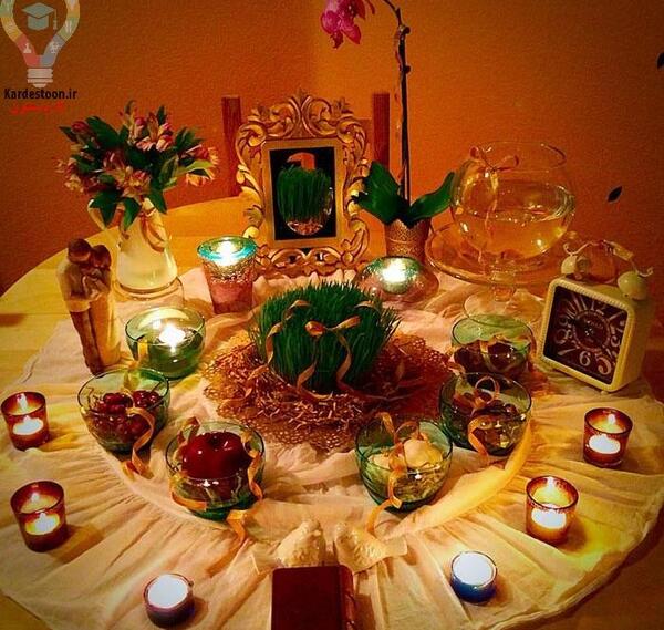 عکس ایده هایی برای سفره هفت سین 1400