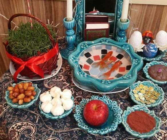 عکس ایده هایی برای سفره هفت سین 1400