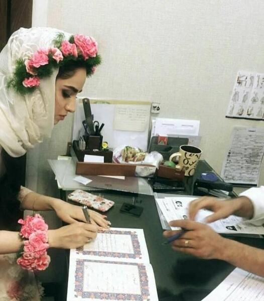 عکس هانیه غلامی و همسرش