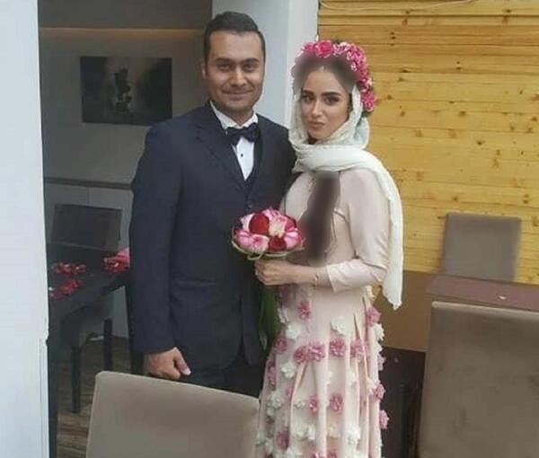 عکس هانیه غلامی و همسرش