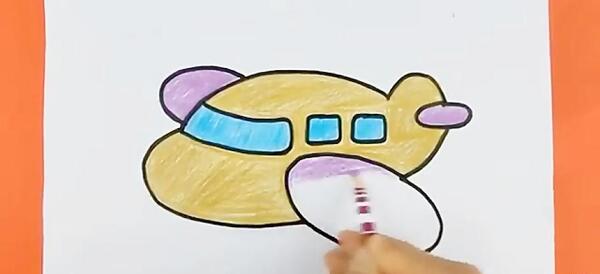 عکس نقاشی ساده هواپیما