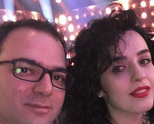 عکس امید آهنگر و همسرش