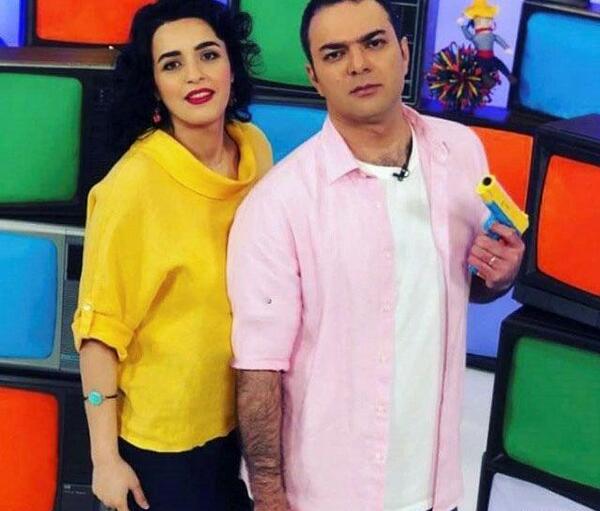 عکس امید آهنگر و همسرش