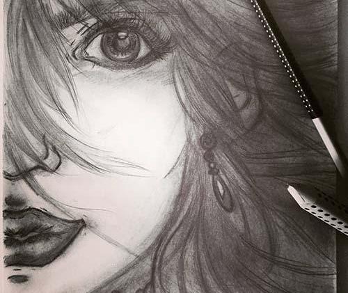 عکس نقاشی غمگین ساده