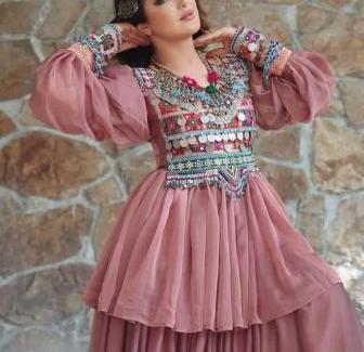عکس لباس مجلسی دخترانه افغانی