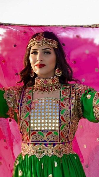 عکس لباس مجلسی دخترانه افغانی