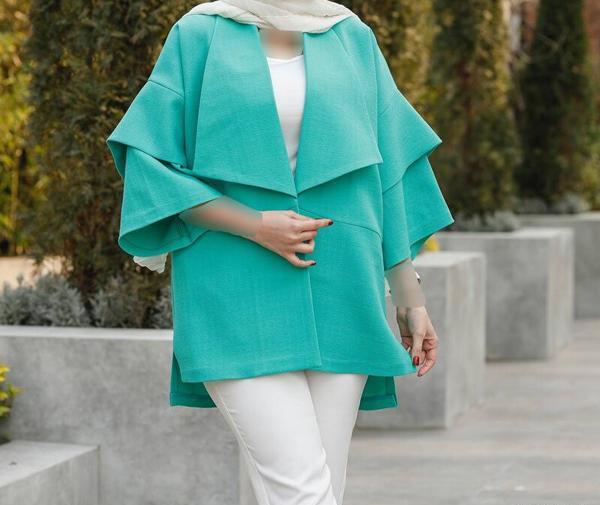 عکس مانتو رنگ هلویی
