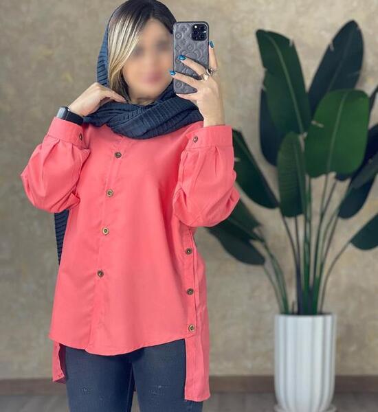 عکس مانتو رنگ هلویی