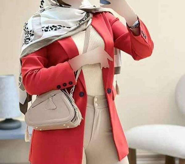 عکس مانتو رنگ هلویی