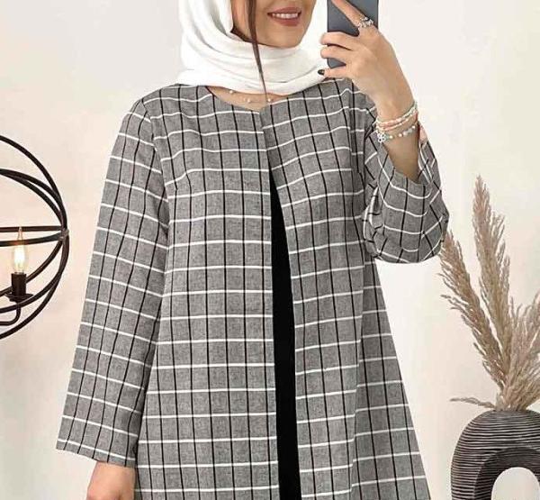 عکس مدل مانتو ابروبادی چهارخونه