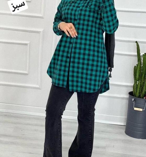 عکس مدل مانتو ابروبادی چهارخونه