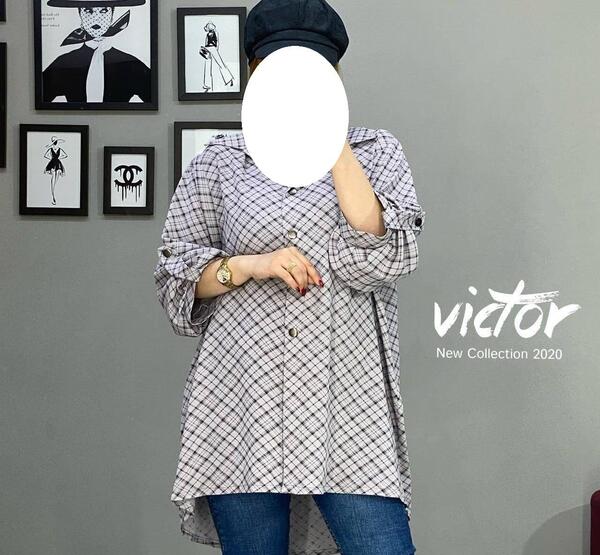 عکس مدل مانتو ابروبادی چهارخونه