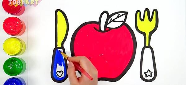 عکس طرح نقاشی چاقو