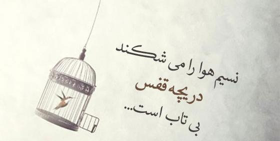 عکس نوشته شعر آب را گل نکنیم