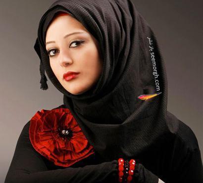 عکس شال گردن قلاب بافی