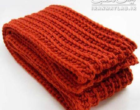 عکس شال گردن قلاب بافی