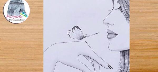 عکس نقاشی دختر هوادار بی تی اس