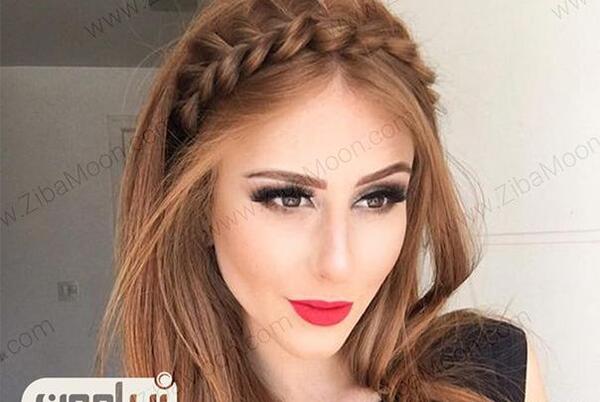 عکس شینیون مو جلوی سر