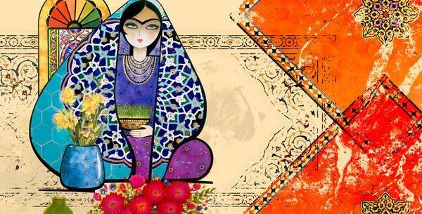 عکس نقاشی قاجاری مدرن