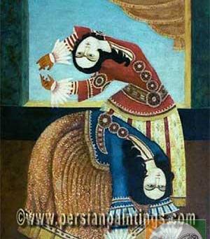 عکس نقاشی قاجاری مدرن