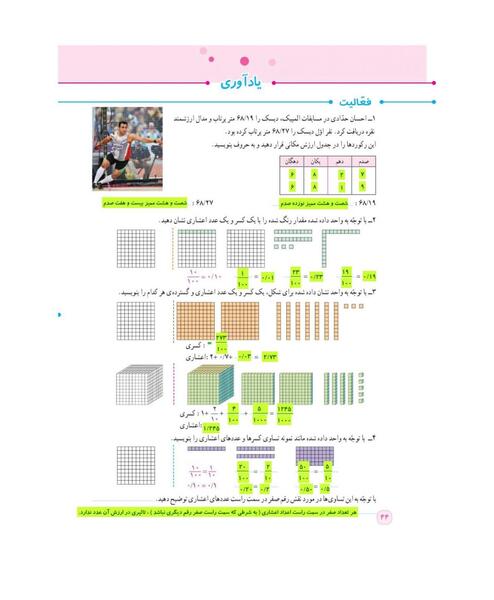 عکس صفحه حل شده ۹ ریاضی ششم
