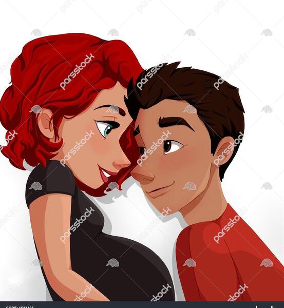 عکس نقاشی دختر و پسر