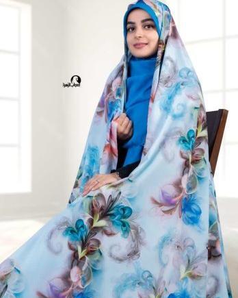 عکس چادر رنگی نخی