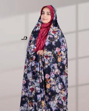 عکس چادر رنگی نخی