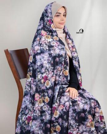 عکس چادر رنگی نخی