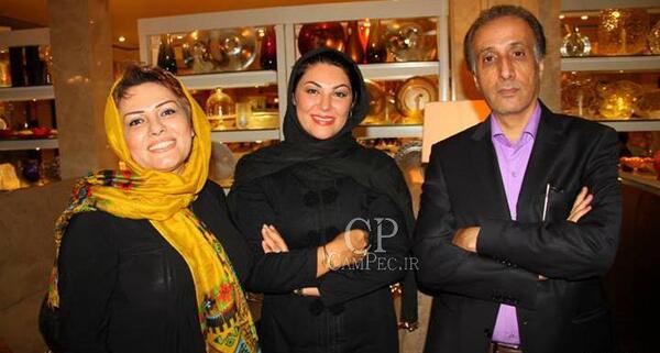 عکس پرستو گلستانی با همسرش