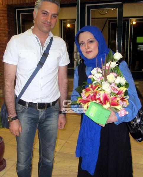 عکس پرستو گلستانی با همسرش
