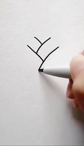عکس نقاشی ساده گل لاله