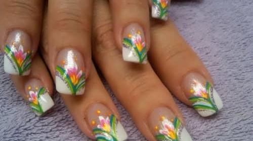 عکس طرح ناخن هاوایی