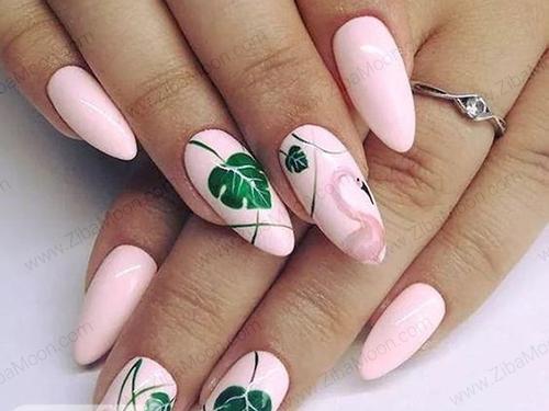 عکس طرح ناخن هاوایی