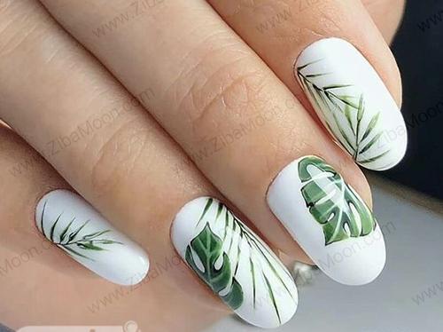 عکس طرح ناخن هاوایی
