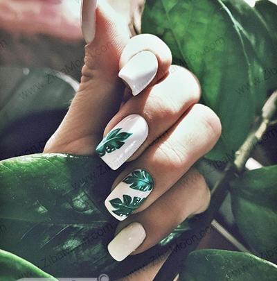 عکس طرح ناخن هاوایی
