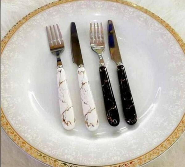 عکس چاقو چنگال سرامیکی