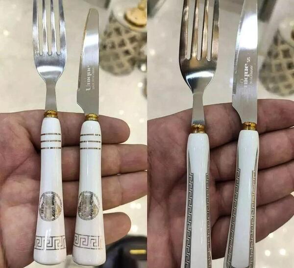 عکس چاقو چنگال سرامیکی