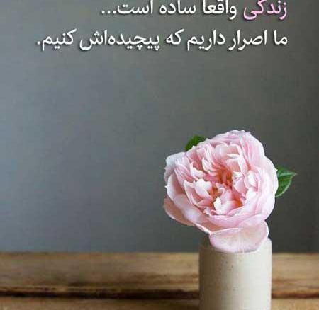 عکس نوشته زندگی میچرخه عین تاس