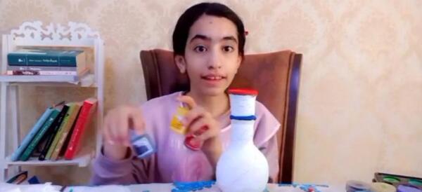 عکس طرح نقاشی روی ظرف سفال